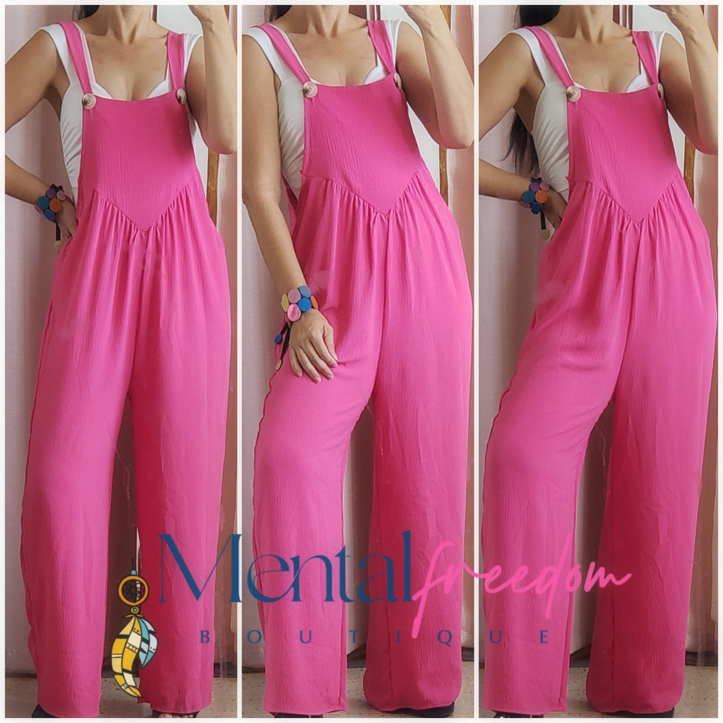 Fushia Overall