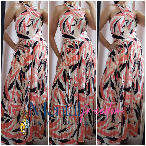 Halter cut out jumpsuit