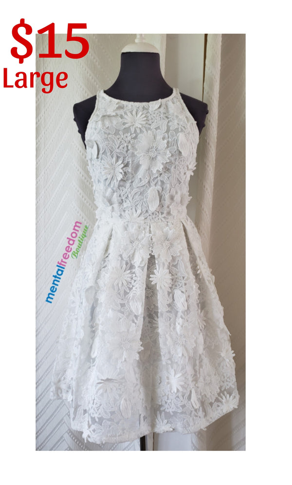 Lace white dress