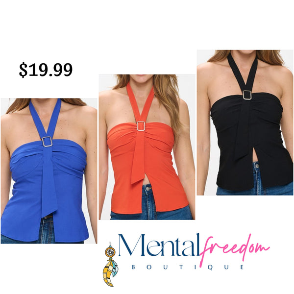 Halter top.
