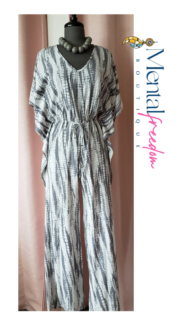 Gray Tye dye jumpsuit